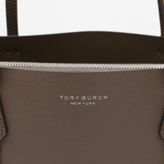 26SS 토리버치 레더 페리 토트백 169476250 Brown - TORY BURCH