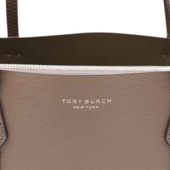 26SS 토리버치 레더 페리 토트백 169476250 Brown - TORY BURCH