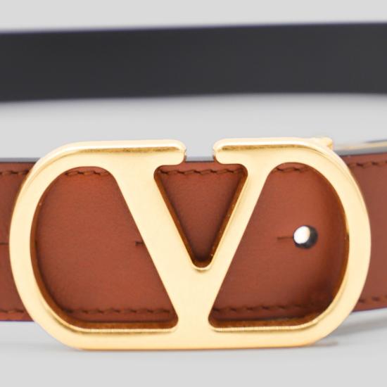 26SS 발렌티노 가라바니 가죽 벨트 8Y2T0SQ3IYRDRN Brown - VALENTINO GARAVANI