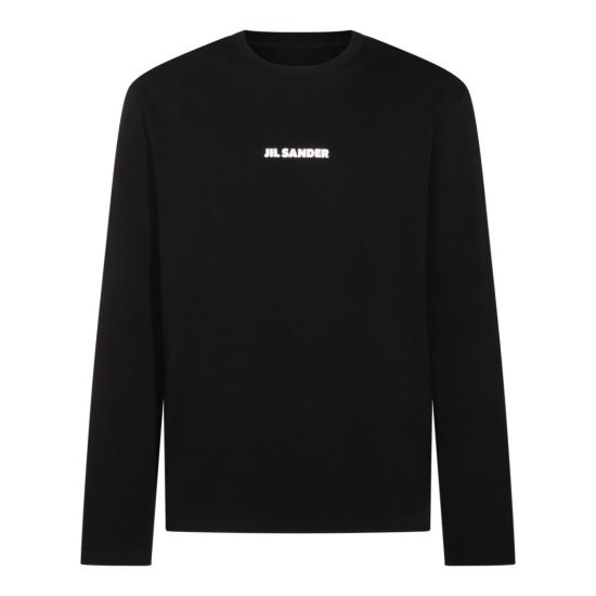 26SS 질샌더 반팔 티셔츠 J22GC0236J20103001 Black