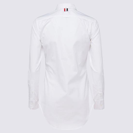 26SS 톰브라운 클래식 코튼 포플린 RWB 트리밍 셔츠 FLL005E03113100 White - THOM BROWNE