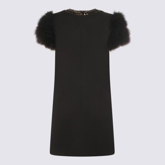 26SS 발렌티노 가라바니 미디 원피스 8B3VAHH71CFCRC Black - VALENTINO GARAVANI
