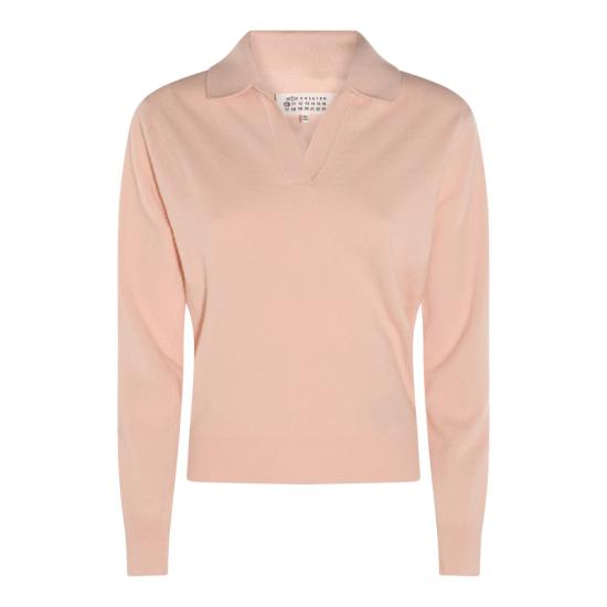 25FW 마르지엘라 V넥 니트 S51GL0063M13144216 Pink