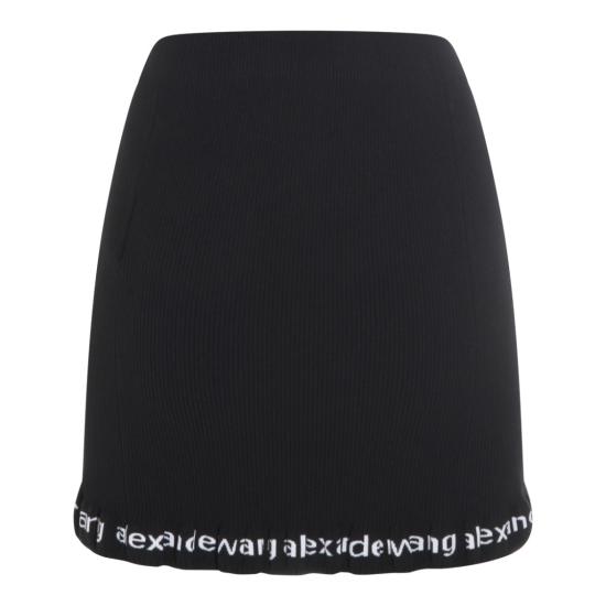 26SS 알렉산더 왕 미디 스커트 4KC1265047001 Black - ALEXANDER WANG