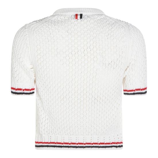 26SS 톰브라운 스웨터 FKA511AY3062100 White - THOM BROWNE