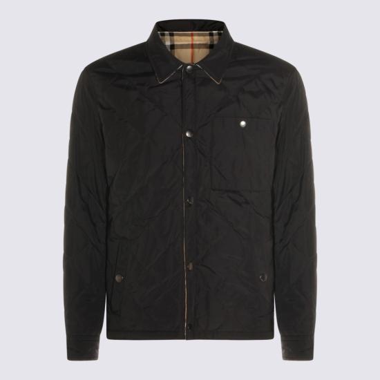 26SS 버버리 리버시블 퀼티드 나일론 오버셔츠 8115788A1189 Black - BURBERRY