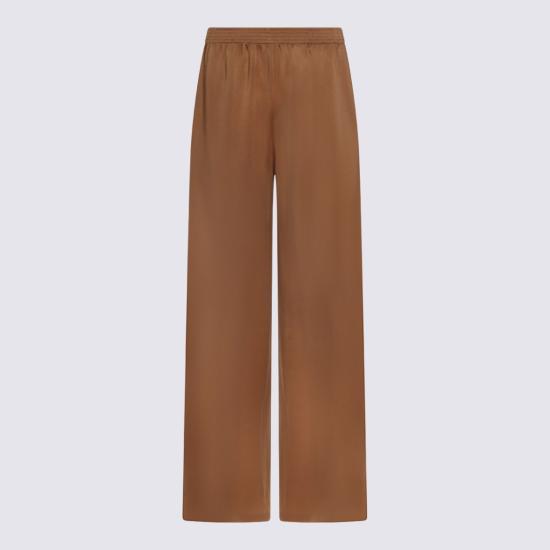 26SS 파비아나 필리피 아멜리아 엔버 새틴 팬츠 PAD266F291D9081268 Brown - FABIANA FILIPPI