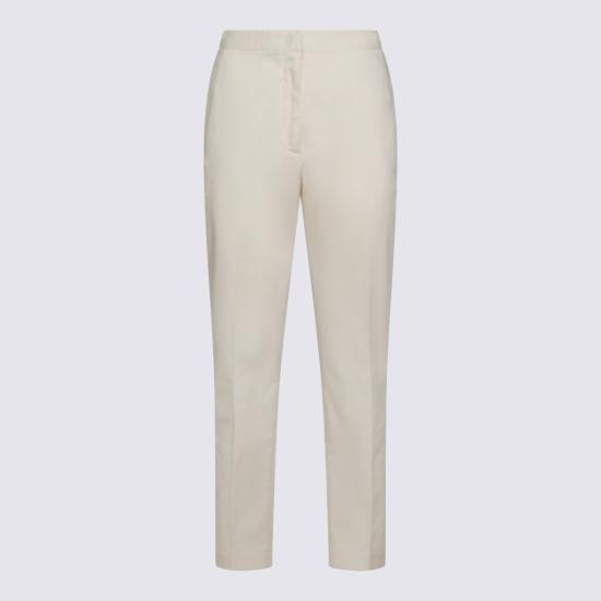 26SS 파비아나 필리피 구비오 코튼 개버딘 조거 팬츠 PAD266F326L7840145 Grey - FABIANA FILIPPI