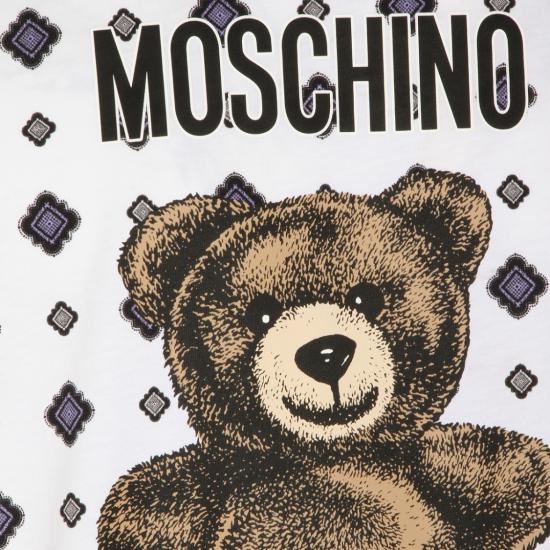 26SS 모스키노 반팔 티셔츠 261ZZ071702412001 White - MOSCHINO