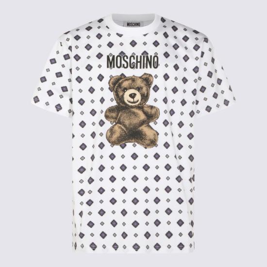 26SS 모스키노 반팔 티셔츠 261ZZ071702412001 White - MOSCHINO