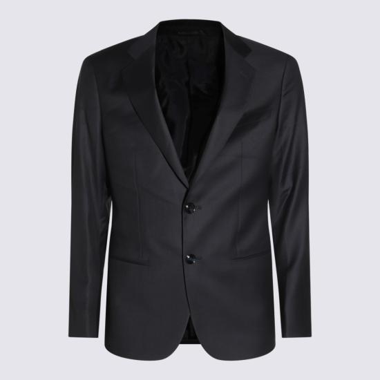 26SS 조르지오 아르마니 수트 세트 GM000605TE10061UB109 Black - GIORGIO ARMANI