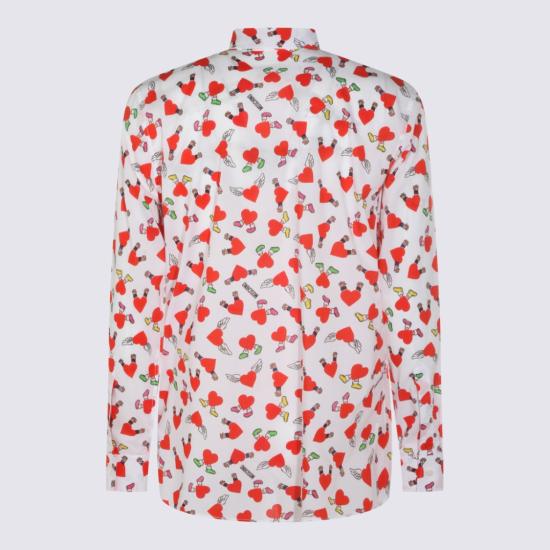 26SS 모스키노 긴팔 셔츠 261ZZ021702591001 White - MOSCHINO