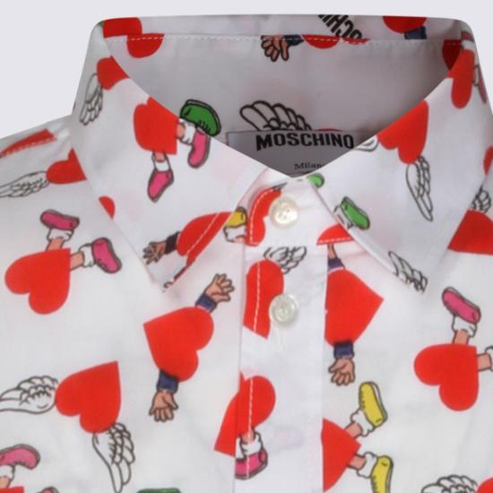 26SS 모스키노 긴팔 셔츠 261ZZ021702591001 White - MOSCHINO