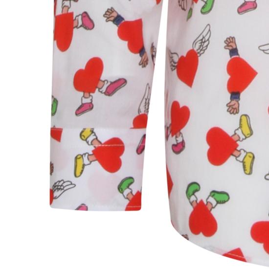 26SS 모스키노 긴팔 셔츠 261ZZ021702591001 White - MOSCHINO