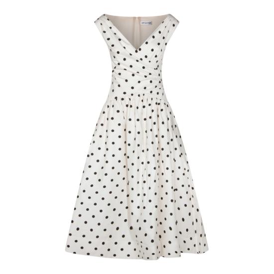 26SS 셀프 포트레이트 롱 원피스 RS26209MCCREAM White