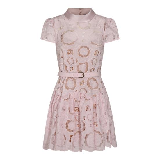 26SS 셀프 포트레이트 미디 원피스 RS26167SPPINK Pink