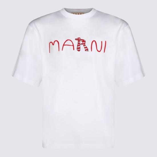 26SS 마르니 반팔 티셔츠 HUMU0223S2USCY86LOW01 White - MARNI