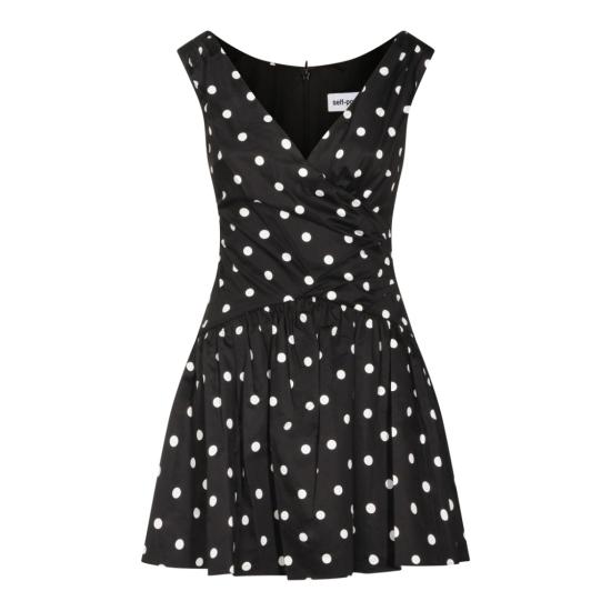 26SS 셀프 포트레이트 숏 원피스 RS26209SBBLACK Black