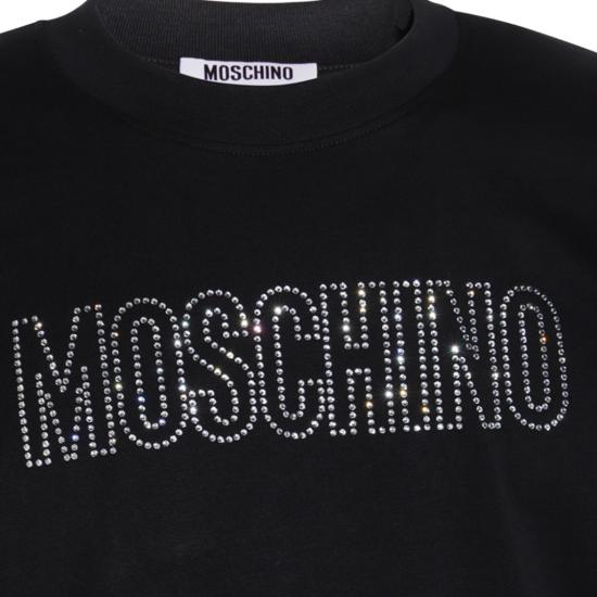 25FW 모스키노 반팔 티셔츠 252ZZ072652411555 Black - MOSCHINO