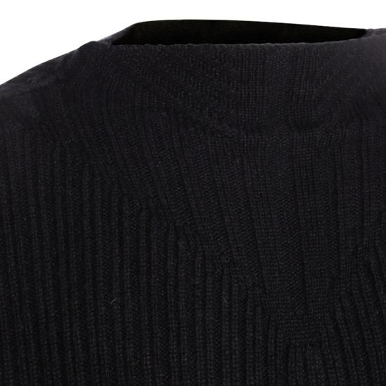 25FW 릭 오웬스 스웨터 RU02E1649KWV09 Black - RICK OWENS