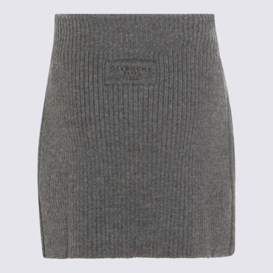 25FW 지방시 미디 스커트 BW41094ZSM033 Grey - GIVENCHY
