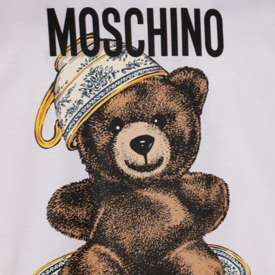 25FW 모스키노 반팔 티셔츠 252ZZ071652411001 White - MOSCHINO