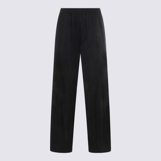 26SS 파비아나 필리피 아멜리아 엔버 새틴 팬츠 PAD266F291D9085146 Black - FABIANA FILIPPI