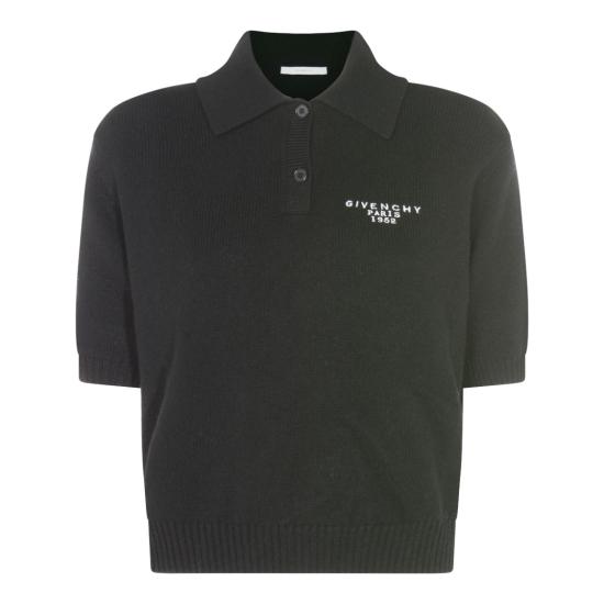 25FW 지방시 폴로 티셔츠 BWL0084ZSN001 Black