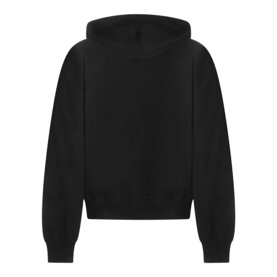 25FW 오프화이트 프린트 후드 티셔츠셔츠 OMBB118F25FLE0011001 Black - OFF WHITE