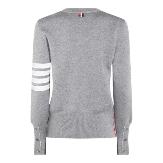 26SS 톰브라운 울 밀라노 스티치 클래식 4바 풀오버 니트 FKA239A00014055 Grey - THOM BROWNE