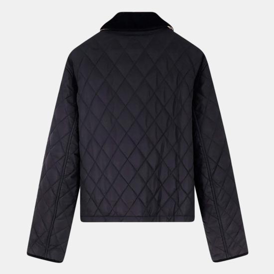 26SS 버버리 올드햄 크롭 퀼팅 자켓 8107465C1900 Black - BURBERRY