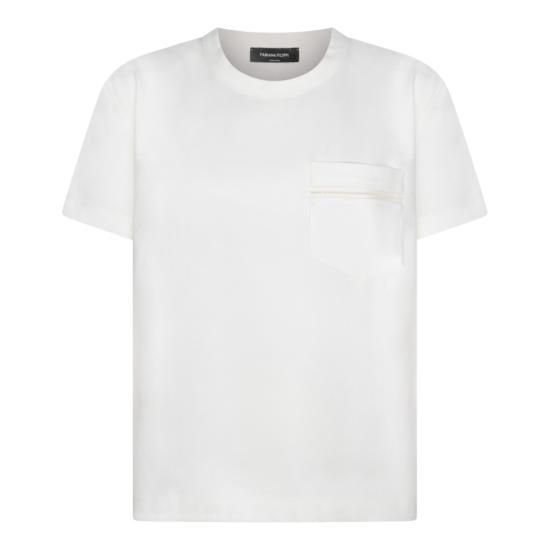 26SS 파비아나 필리피 반팔 저지 티셔츠 JED266F155L7720142 White