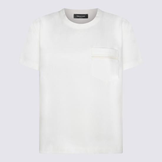 26SS 파비아나 필리피 반팔 저지 티셔츠 JED266F155L7720142 White - FABIANA FILIPPI