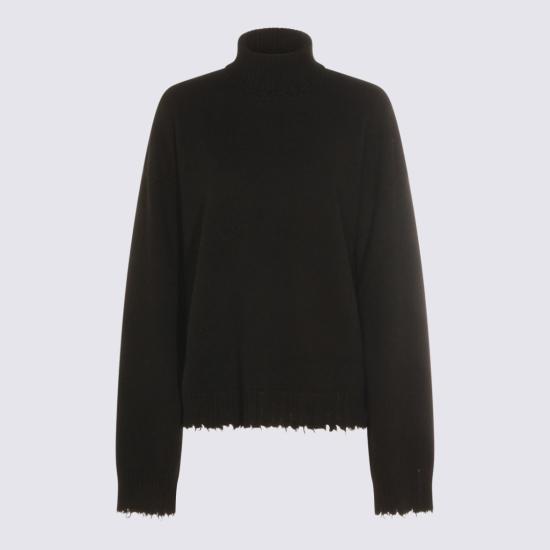 25FW 우마 왕 터틀넥 UK7154UW900 Black - UMA WANG