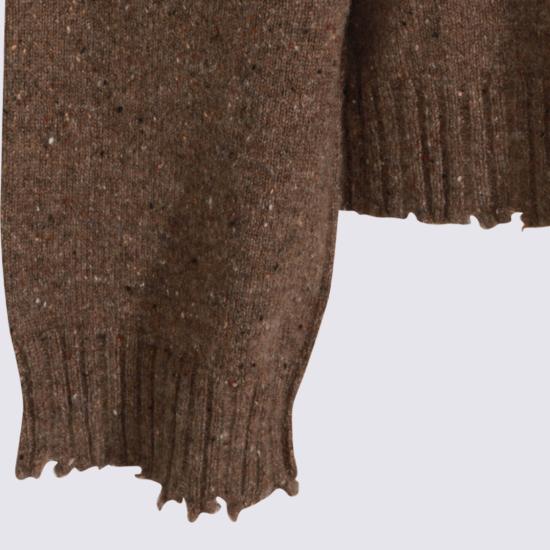 25FW 우마 왕 터틀넥 UK7154UW200 Brown - UMA WANG