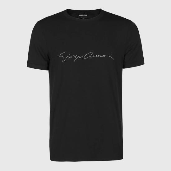 26SS 조르지오 아르마니 반팔 티셔츠 6GST56SJP4ZUC99 Black - GIORGIO ARMANI