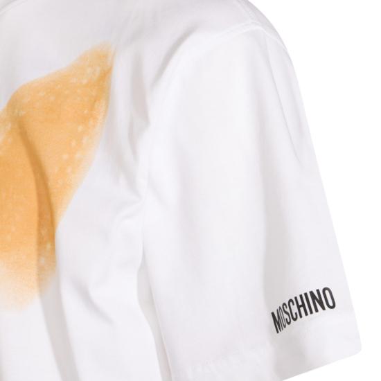 25FW 모스키노 반팔 티셔츠 252ZZ070252411001 White - MOSCHINO