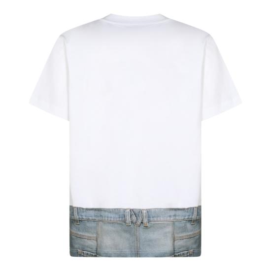 26SS 모스키노 반팔 티셔츠 261ZZ070402411001 White - MOSCHINO