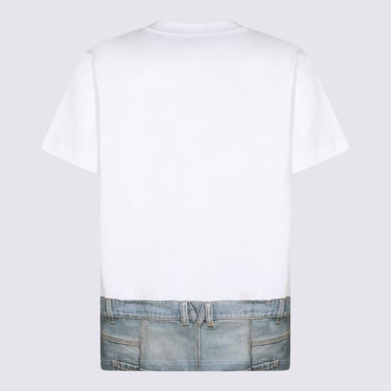 26SS 모스키노 반팔 티셔츠 261ZZ070402411001 White - MOSCHINO