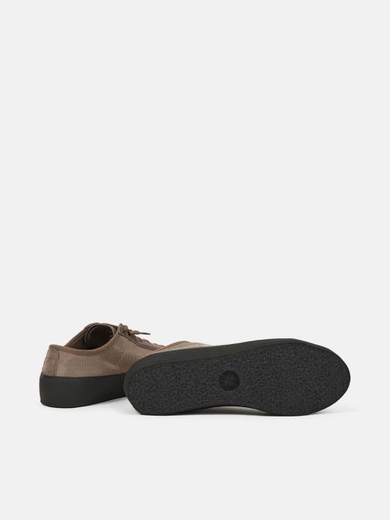 26SS 스톤 아일랜드 폴리 메쉬 로우탑 트레이너 컴퍼스 L1SFWS100010S0448V009D Brown - STONE ISLAND