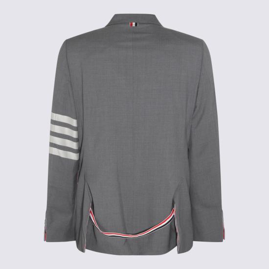 26FW 톰브라운 플레인 위브 4바 클래식 스포츠 코트 MJC001A06146035 GRAY DOM - THOM BROWNE