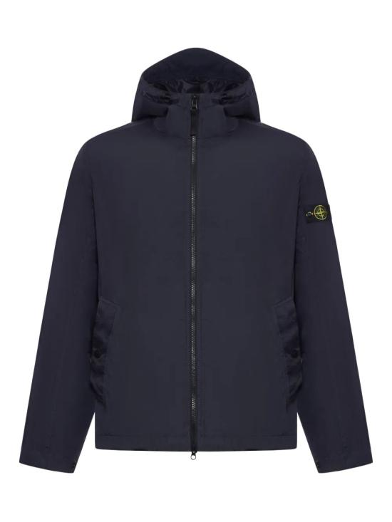 26SS 스톤 아일랜드 크링클 랩스 NY 윈드 레지스턴스 안티 드롭 후드 자켓 L1S154100001S0A23V0020 NAVY BLUE DOM