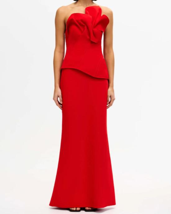  아클레어 롱 원피스 아클러 에셔 맥시 드레스 체리 레드