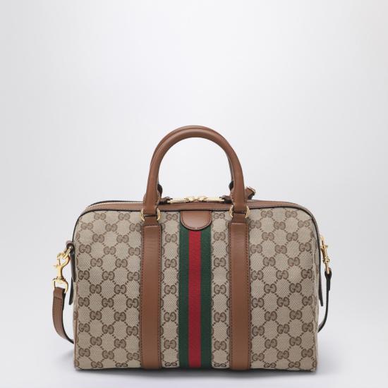 26SS 구찌 오피디아 미디움 보스턴 백 857595FAFUF Beige - GUCCI