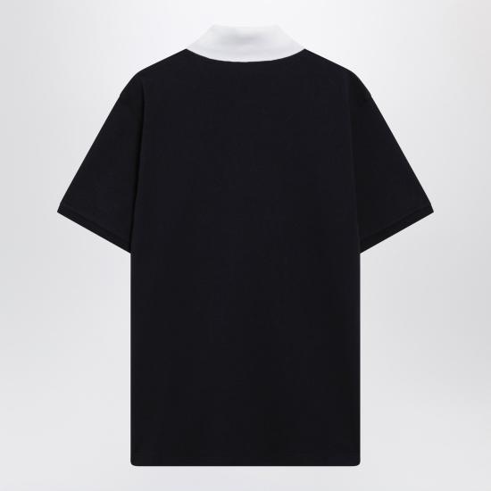 26SS 구찌 스트레치 코튼 피케 폴로 셔츠 854632XJHOG Blue - GUCCI