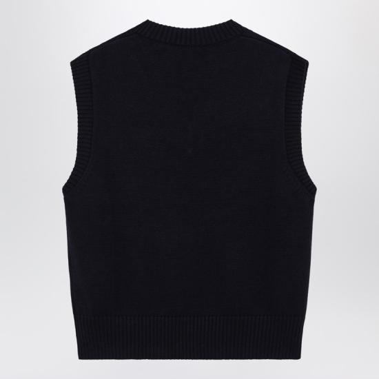 26SS 아미 니트 베스트 UKS859UKN0156 Blue - AMI