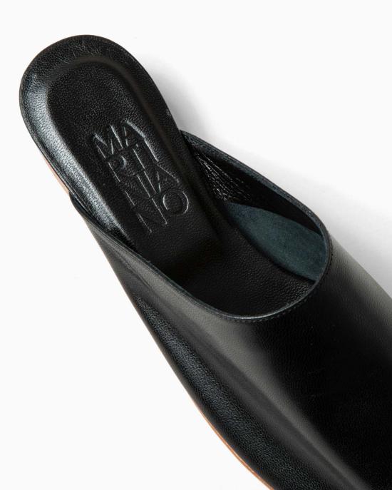  마르티니아노 뮬/슬리퍼 뮬 플랫 블랙 - MARTINIANO