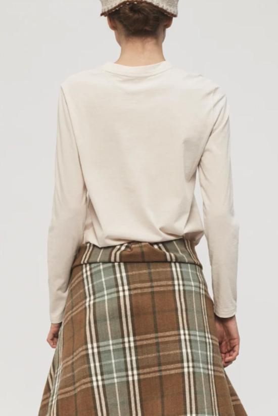  6397 긴팔 티셔츠 미니 보이  오트밀크 - 6397