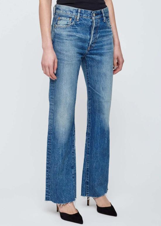  마우지 데님 팬츠 무시 아틀란티스 플레어 진 블루 - MOUSSY