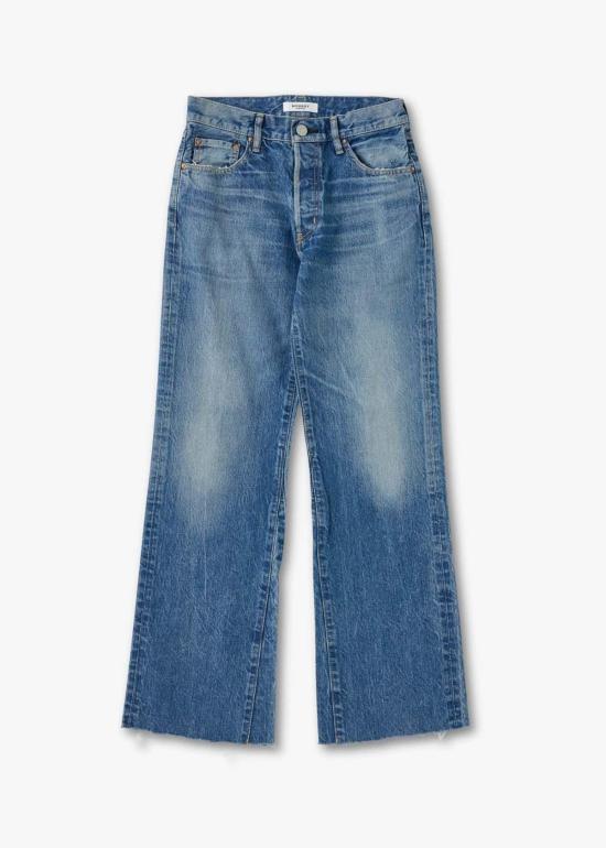  마우지 데님 팬츠 무시 아틀란티스 플레어 진 블루 - MOUSSY